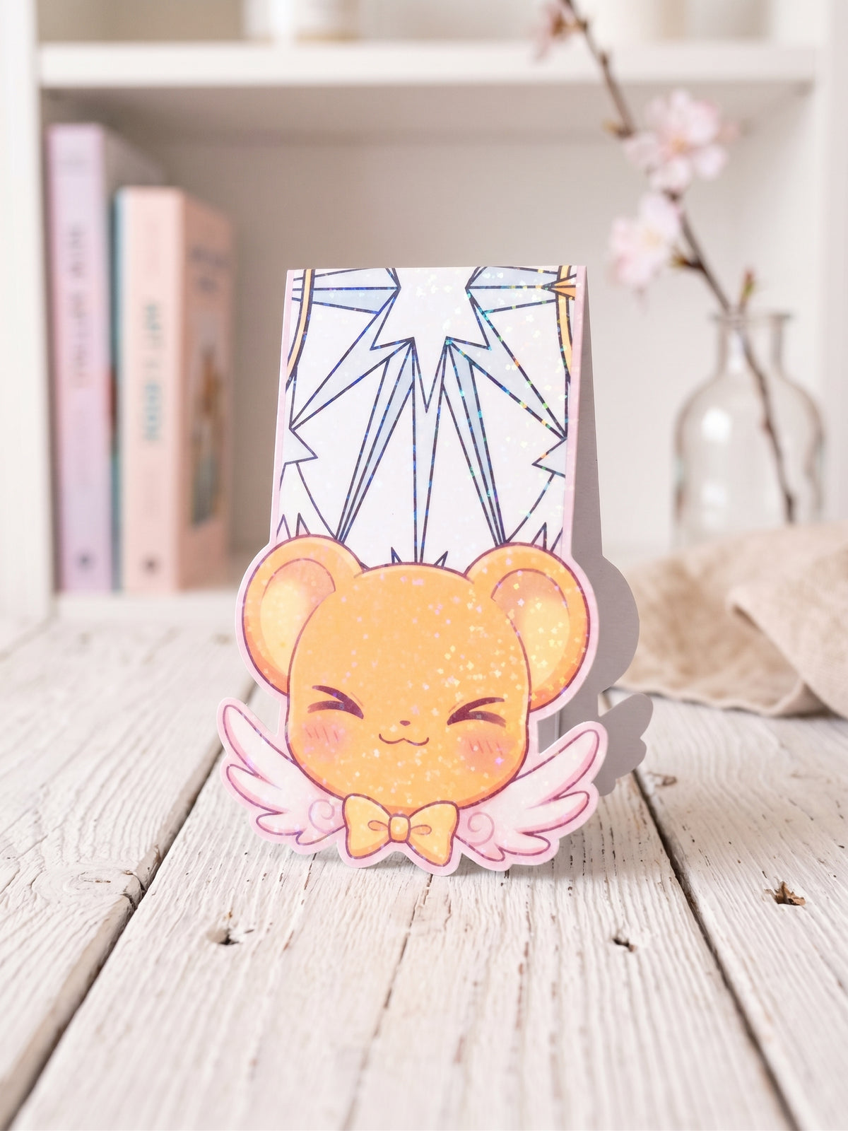 Pack duo de marcapáginas magnéticos holográficos inspirados en Sakura Cardcaptor y Keroberos