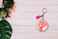 Llavero plastificado inspirado en Sakura Cardcaptor y su círculo mágico