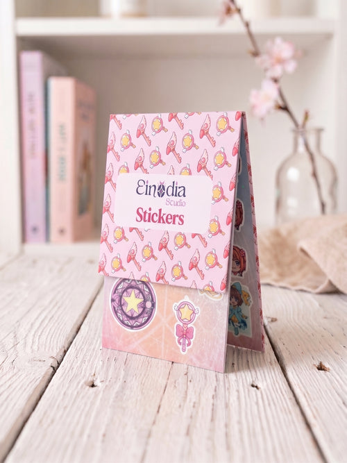 Libreta de Stickers holográficos inspirados en Sakura Cardcaptor
