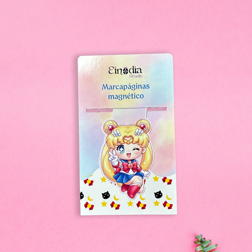 Marcapáginas magnético inspirado en el personaje de Sailor Moon