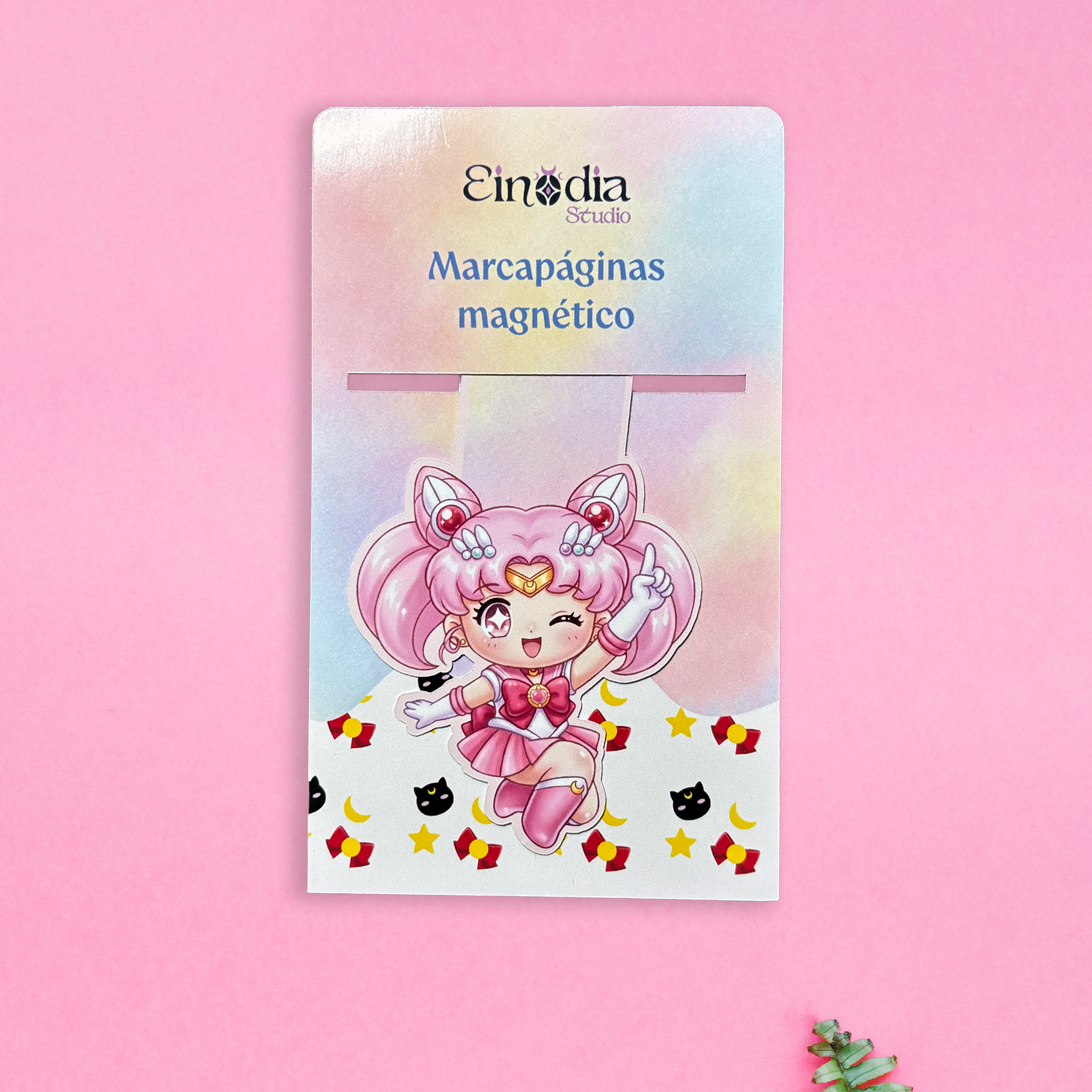 Marcapáginas magnético de Sailor Chibi inspirado en Sailor Moon