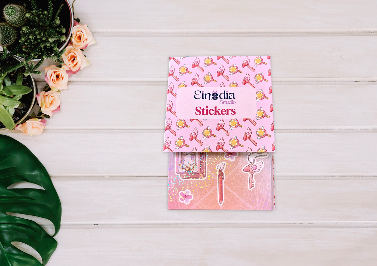 Libreta de Stickers holográficos inspirados en Sakura Cardcaptor