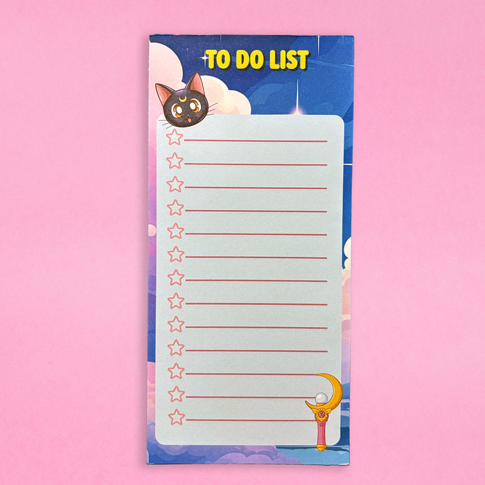 Bloc de notas encolado de escritorio "To do List" inspirado en Sailor Moon